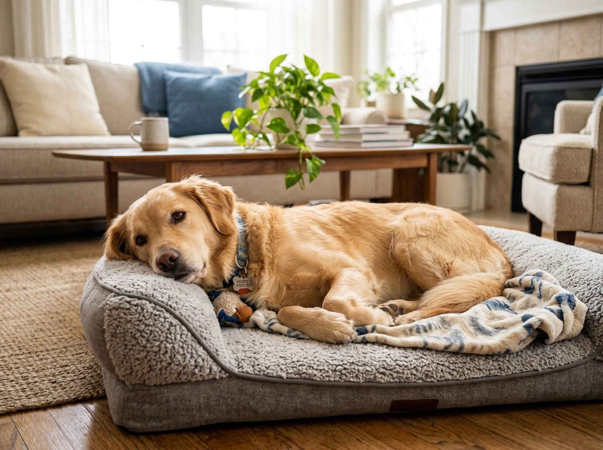 Bella rescued calm sweet golden mix dog
